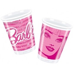 10 Adet 180/200cc Barbie Fabuluous Plastik Bardak