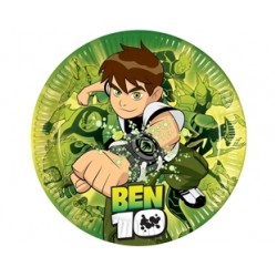 10 Adet 23 Santim Ben 10 Kağıt Tabak