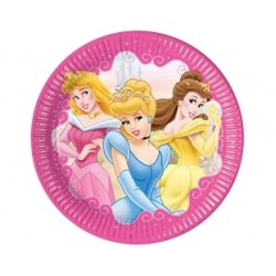 10 Adet 23 Santim Prenses Fairytale Kağıt Tabak