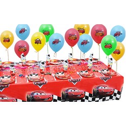 10 Kişilik Cars Red Mini Set
