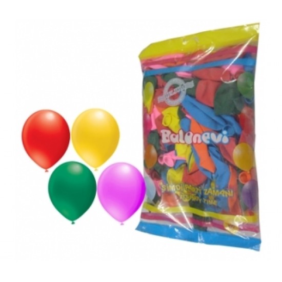 100lü 9 İnç Pastel Renk Dekorasyon Balon