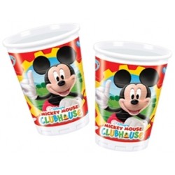 10 Adet 180/200cc Mickey Club House Plastik Bardak