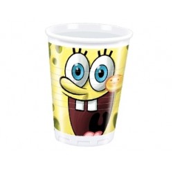 10 Adet 180/200cc Sponge Bob Party Plastik Bardak