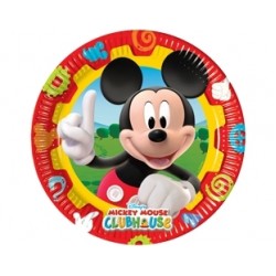 10 Adet 23 Cm Mickey Club House Kağıt Tabak