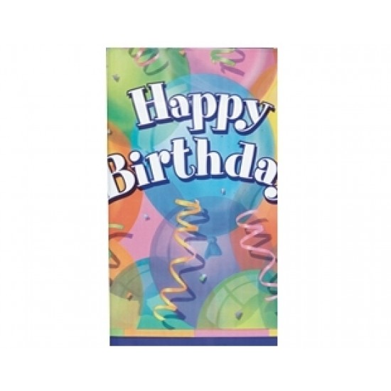 120X180 Santim Brillant Birthday Lunch Masa Örtüsü