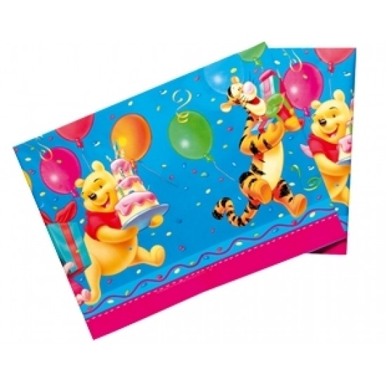 120X180 Santim Winnie Doğum Günü Masa Örtüsü