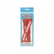 125 Santim 1+1 Happy Birthday Baskılı Pastel Sosis Balon