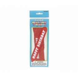 125 Santim 1+1 Happy Birthday Baskılı Pastel Sosis Balon