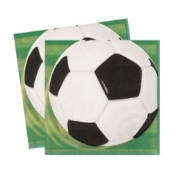 16 Adet 33X33 Santim 3D Soccer Kağıt Peçete