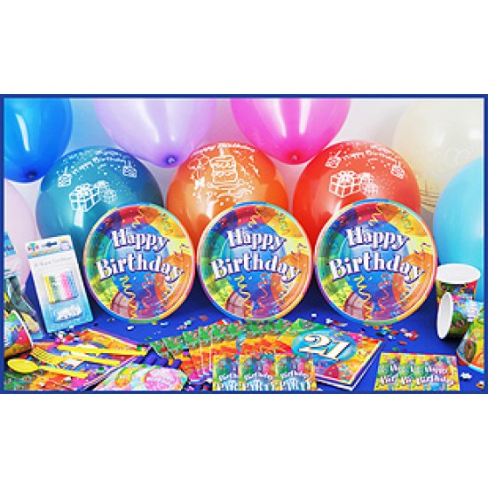 16 Kişilik 21 Yaş Brilliant Birthday Süper Set