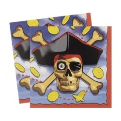 16 Adet 33x33 Cm Pirate Bounty Peçete