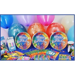 16 Kişilik 50 Yaş Brilliant Birthday Lüks Set