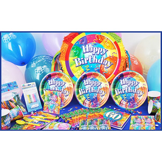 16 Kişilik 60 Yaş Brilliant Birthday Lüks Set