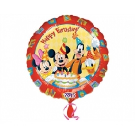 18 inç Mickey Ve Arkadaşları Birthday Folyo Balon