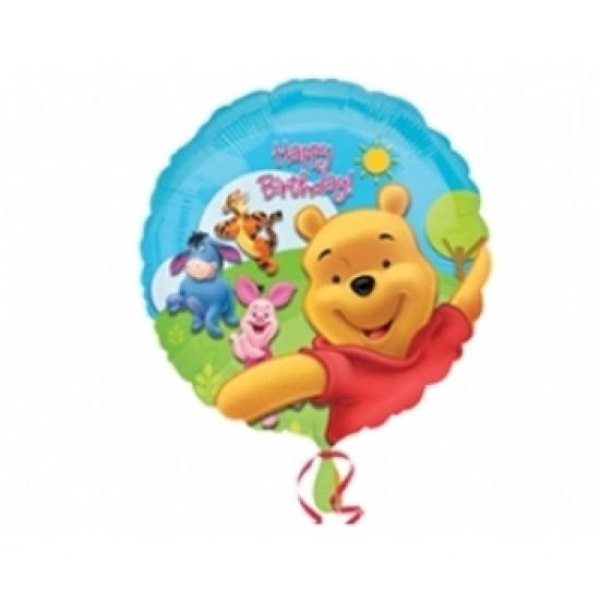 18 İnç Winnie The Pooh Ve Arkadaşları Sunny Birthday Folyo Balon