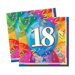 18 Yaş Brilliant Birthday Lunch Kağıt Peçete