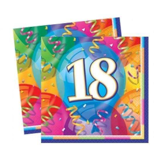 18 Yaş Brilliant Birthday Lunch Kağıt Peçete