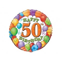 18 inç 50 Yaş Birthday Folyo Balon