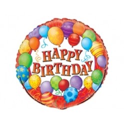 18 inç Happy Birthday Folyo Balon