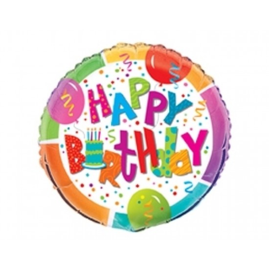 18 inç Jamboree Birthday Folyo Balon