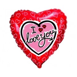 18 inç Love Hearts I Love You Folyo Balon