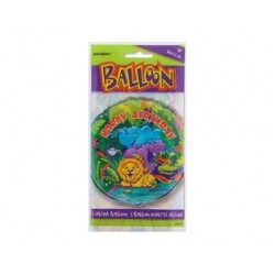 18 inç Safari Lualu Happy Birthday Folyo Balon