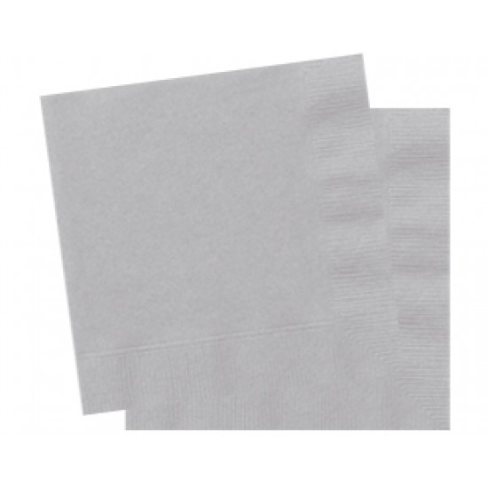20 Adet 33X33 Santim Silver Peçete