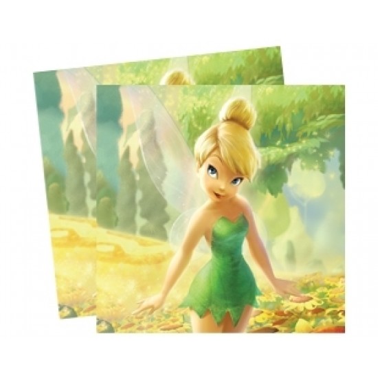 20 Adet 33X33 Santim Tinkerbell Kağıt Peçete