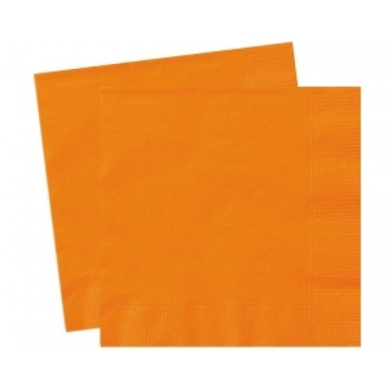 20 Adet 33x33 Cm Turuncu Pastel Peçete