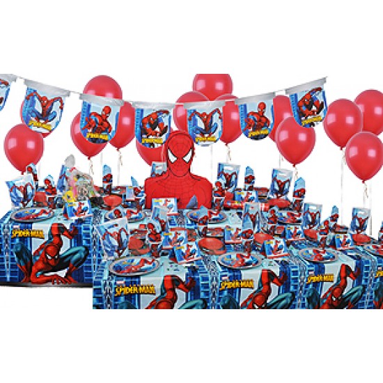 20 Kişilik Spiderman Lüks Set