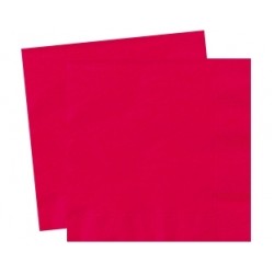 20 Adet 33x33 Cm Kırmızı Pastel Peçete