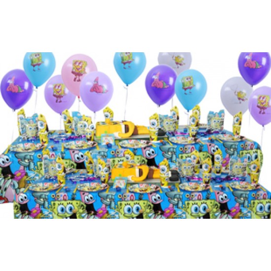 20 Kişilik Sponge Bob Party Süper Set