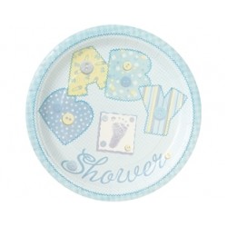 23 cm Boyutunda 8 tane Baby Blue Stitching Tabak