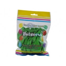 25li 12 inç Açık Yeşil Baskı Balon