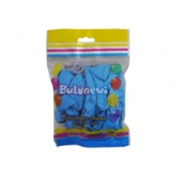 25li 12 inç Açık Mavi Baskı Balon