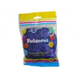 25li 12 inç Lacivert Baskı Balon