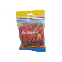 25li 12 inç Metalik Kırmızı Baskı Balon