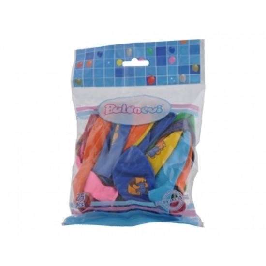 25li 4+1 Winnie the Pooh Baskılı Pastel Renk Balon