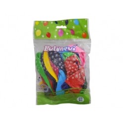 25li Çepeçevre 12 inç Havai Fişek Baskılı Balon