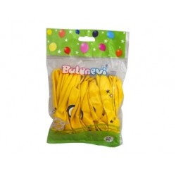 25li Çepeçevre 12 inç Sarı Nazar Boncuğu Baskılı Balon