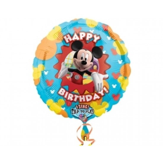 28 inç Mickey Club House Birthday Müzikli Folyo Balon
