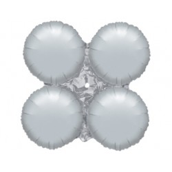 29.5 İnç 4lü Gümüş Düz Dekorasyon Folyo Balon