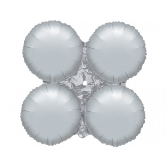 29.5 İnç 4lü Gümüş Düz Dekorasyon Folyo Balon