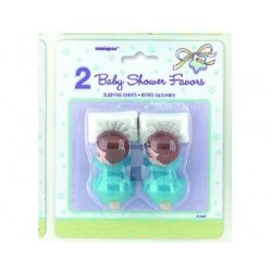 2 Adet Blue Sleeping Babies Favors