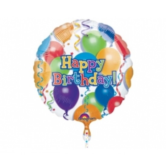 32 inç Ağırlıklı Birthday Balloons N Stars Folyo Balon