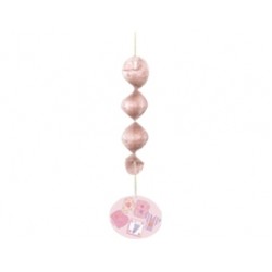 4 Adet Baby Pink Stitching Asmalı Süs