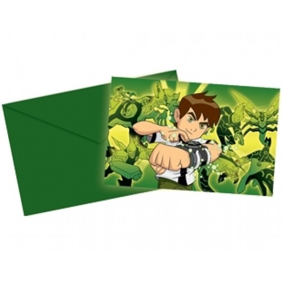 6 Adet Ben 10 Davetiye