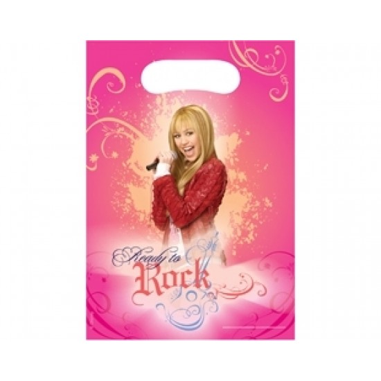 6 Adet Hannah Montana Glitter ve Shine Parti Çantası