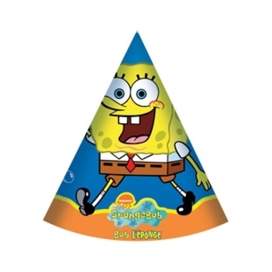 6 Adet Sponge Bob Külah Şapka