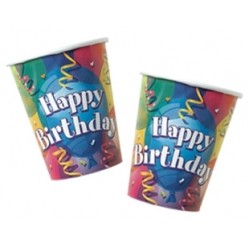 8 Adet 180/200cc Brillant Birthday Lunch Bardak